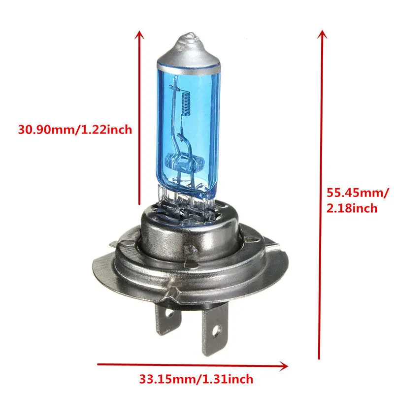 2/4 шт. синие автомобильные лампы 12 В 55 Вт H7 6300k|h7 xenon|55w h712v 55w |