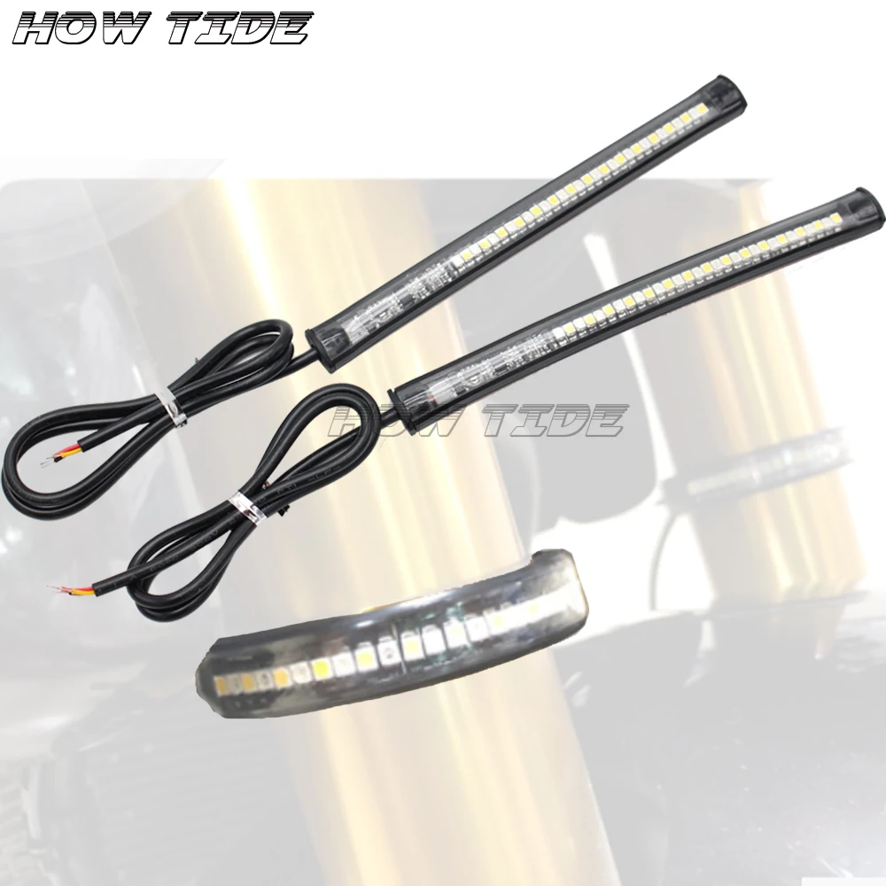 For YAMAHA MT07 R6 R3 MT03 TMAX 500 TMAX530 R1 FZ6 MT09 XJ6 FZ1 Fork Turn Signal Kit Indicator LED Light | Автомобили и мотоциклы