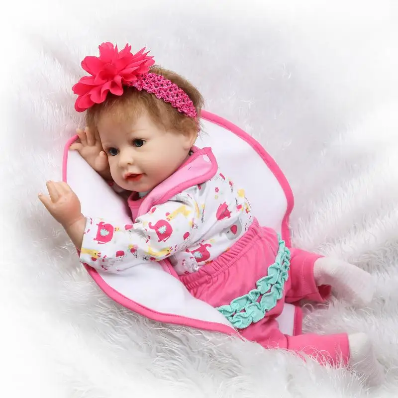 

55cm Soft Cotton Body Lifelike Princess Girl BeBe Reborn Doll Children Playmates Toy Kids Birthday Xmas Gift