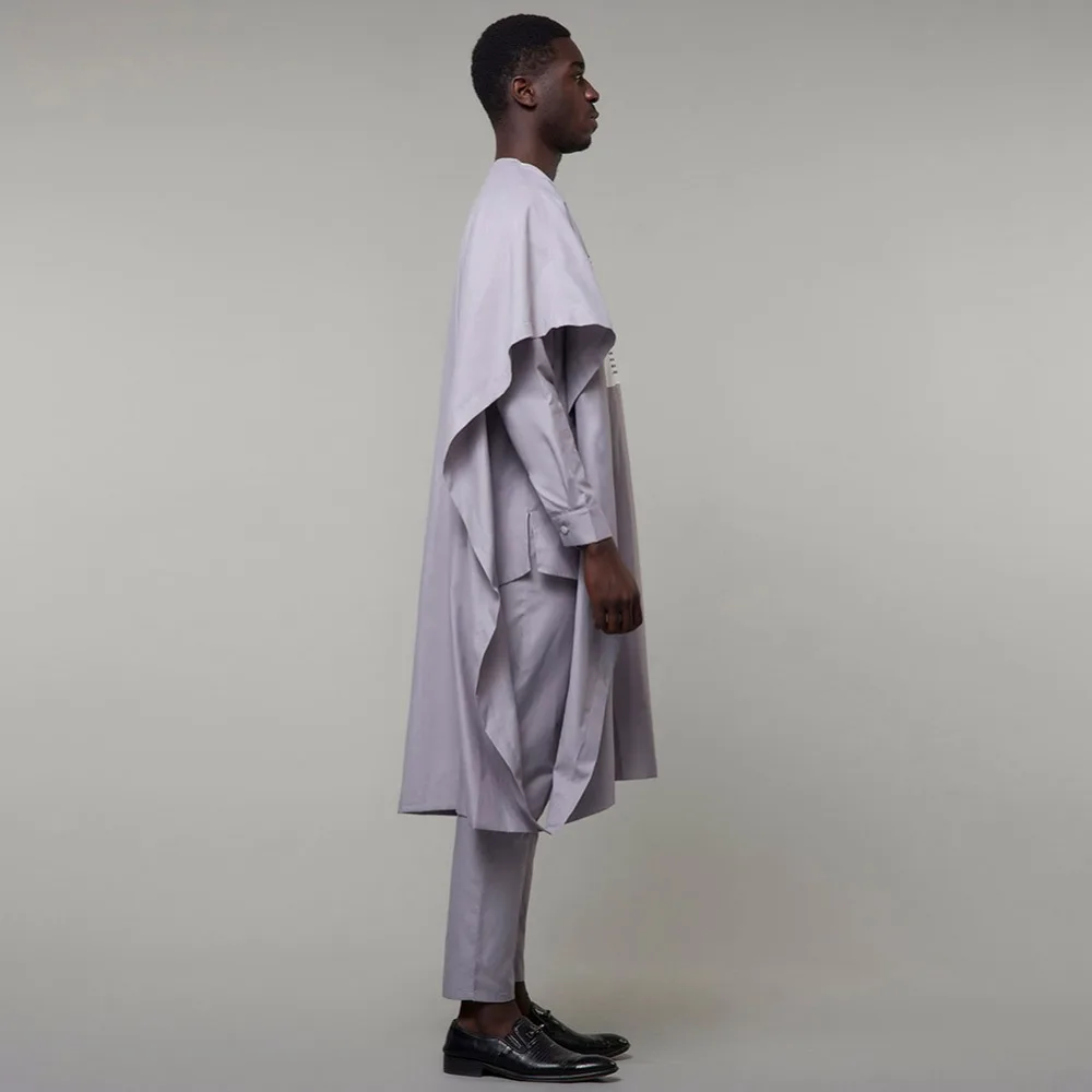 BOHISEN African Print Cotton Men Clothes 3 Pieces Bazin Agbada Long Sleeve Party Vogue Dashiki Formal Dress For Men