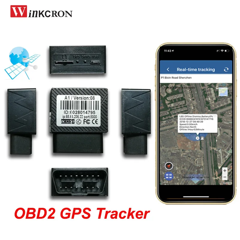 OBDII GPS-трекер 16 PIN OBD Plug Play автомобильный GSM OBD2 устройство слежения GPS локатор с