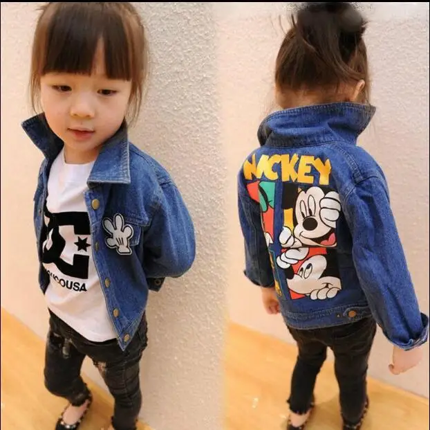 Children's wear 2018 spring and autumn Korean version of the new boys girls denim jacket girl cardigan | Детская одежда и