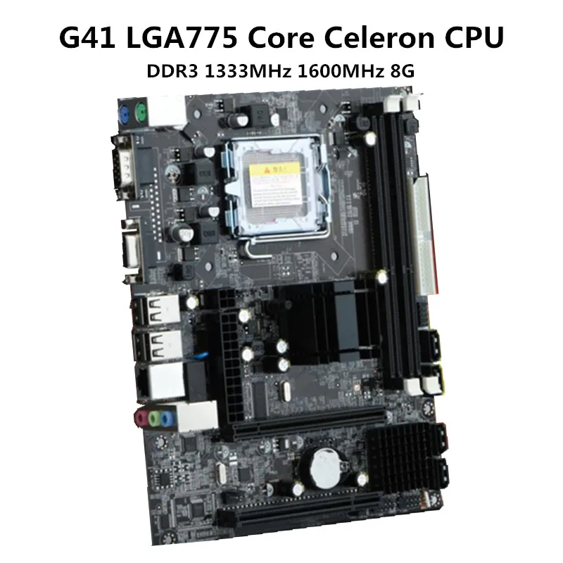 Новая материнская плата G41 настольная Материнская LGA775 двухъядерный