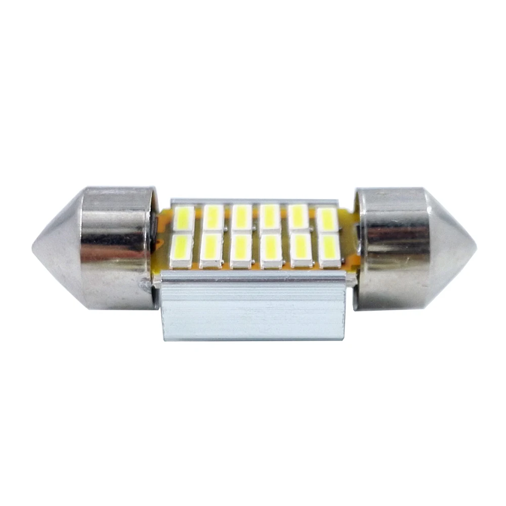 Супер яркая светодиодсветильник лампа ECAHAYAKU 2x31 мм 36 39 42 C5W C10W 4014 SMD | Автомобили и