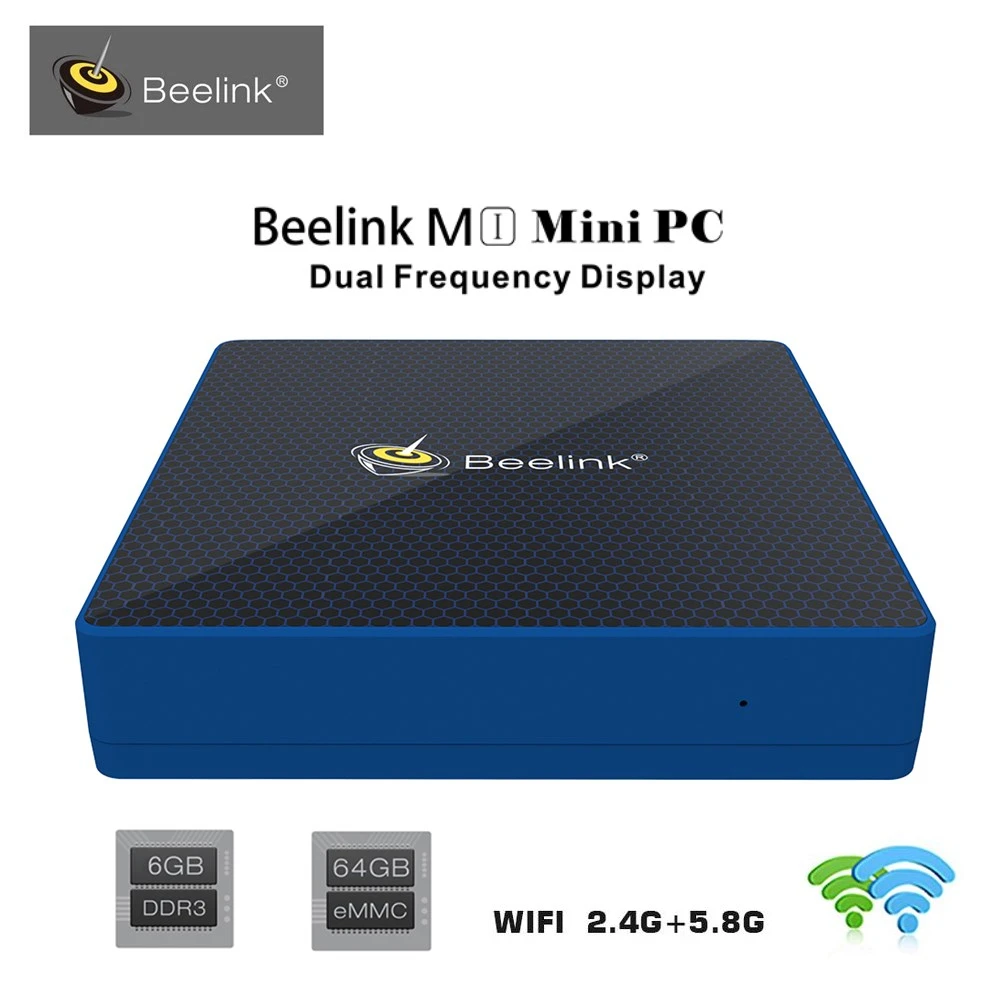 Beelink M1 6 ГБ Оперативная память 64 Встроенная Intel мини ПК Apollo Lake Celeron n3450 Графика 500