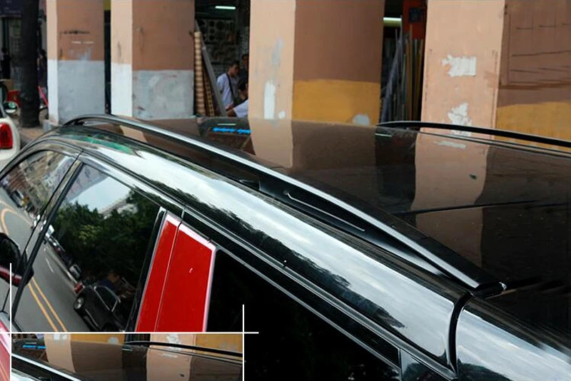 Высококачественные металлические черные рейки на крышу Land Rover Discovery Sport 2015 2016 1