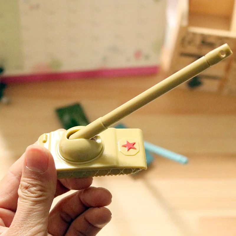 khaki Корейский Творческий Танк морской корпус гелевая ручка оружие Kawaii тактические канцелярские принадлежности магазин Escritorio школа забавные детские вещи магазин товаров - Цвет: khaki