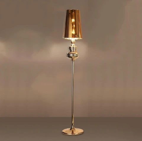 Современная Напольная Лампа BDBQBL, ретро, для спальни, гостиной, стоячий светильник, модный, для кабинета, отеля, Золотая Светодиодная лампа