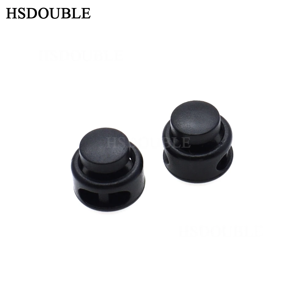 

1000pcs/pack Cord Lock Toggle Clip Stopper Plastic Black For Bags/Garments Size:15mm*14mm