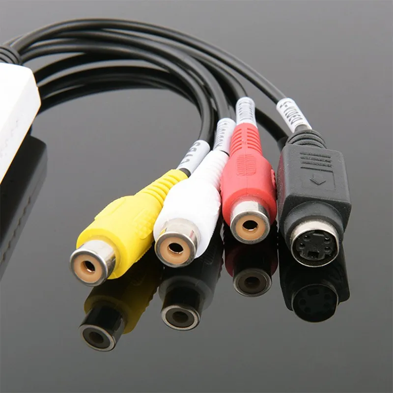 USB Карта видеозахвата 4 канальный преобразователь адаптер для ПК ТВ видео DVD DVR