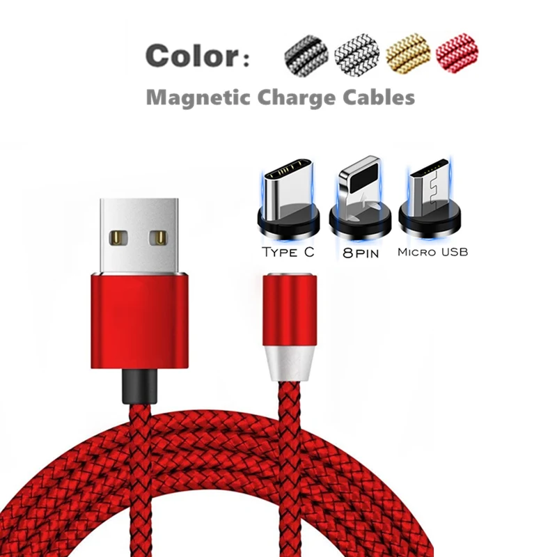 USB магнитное зарядное устройство 5Pin Type C 8Pin кабель для Samsung Galaxy A6 A8 2018 Plus C5 C7 C8 C9 C10 Pro