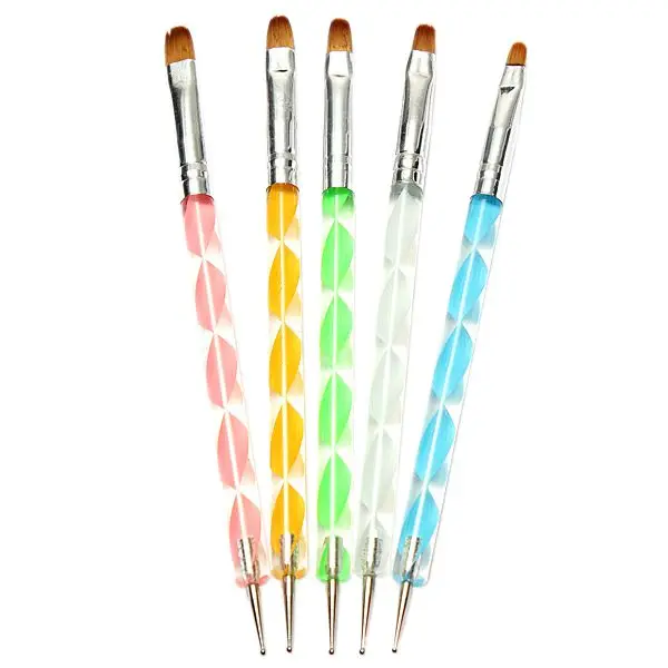 Лучший ногтей Pen Brush УФ-гель Живопись Рисунок Совет лайнер польский Щетки