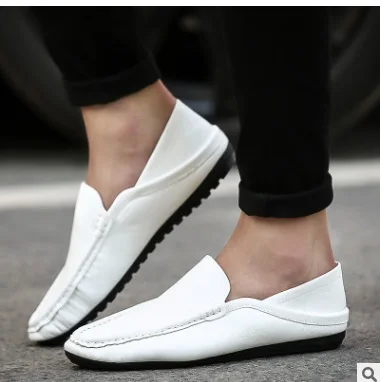 Brand Fashion Summer Style Soft Moccasins Men Loafers High Quality Genuine Leather Shoes Flats Gommino Driving | Обувь