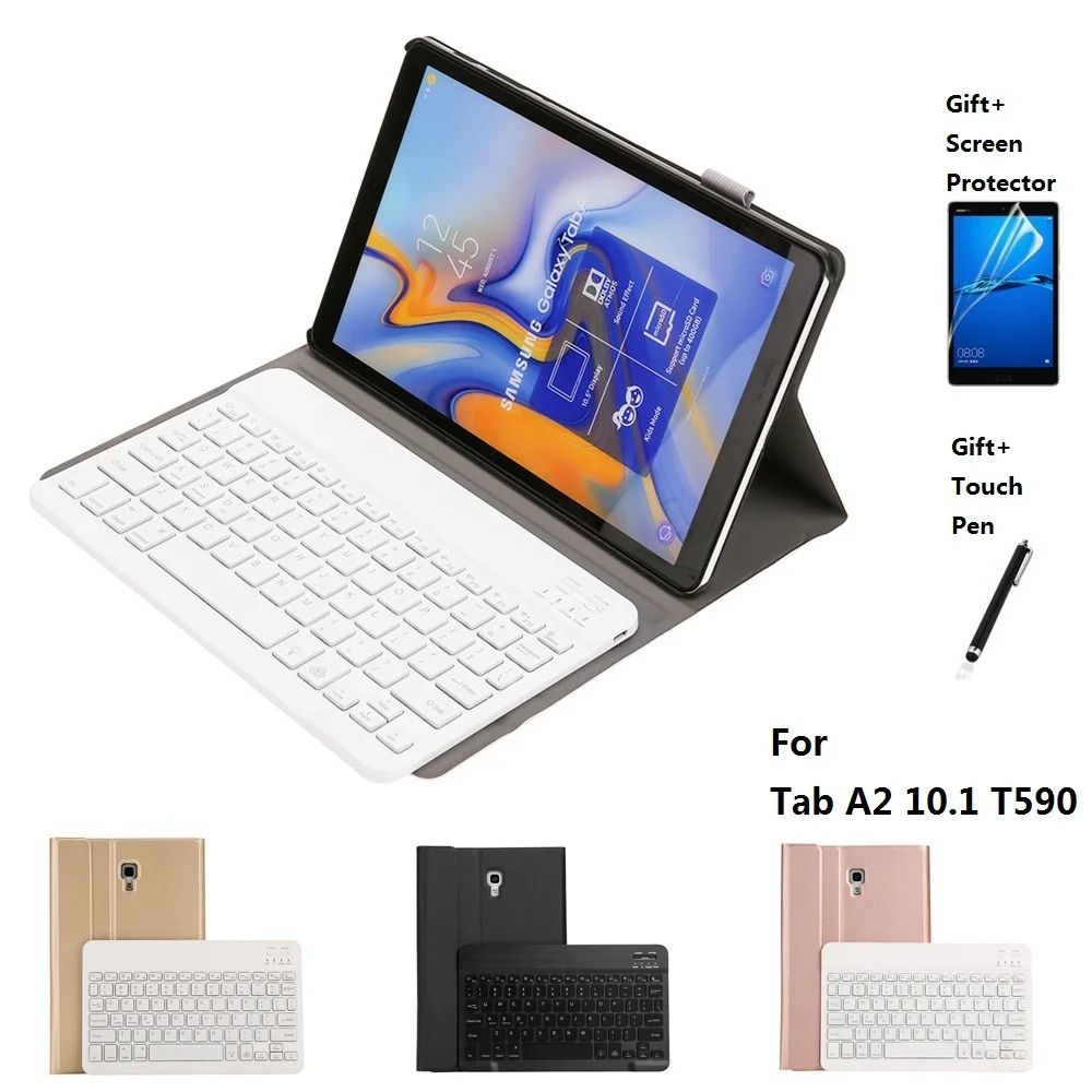 Кожаный чехол сплит дизайна с Bluetooth клавиатурой для Samsung Tab T510 T720 T590 T580 T820 T610 T860 T870