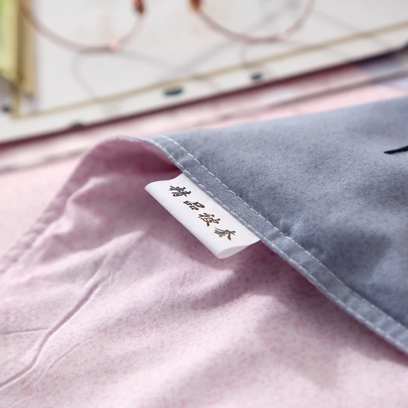 Серый пододеяльник медленной мечты покрывало в Цветочки розовый плоский лист