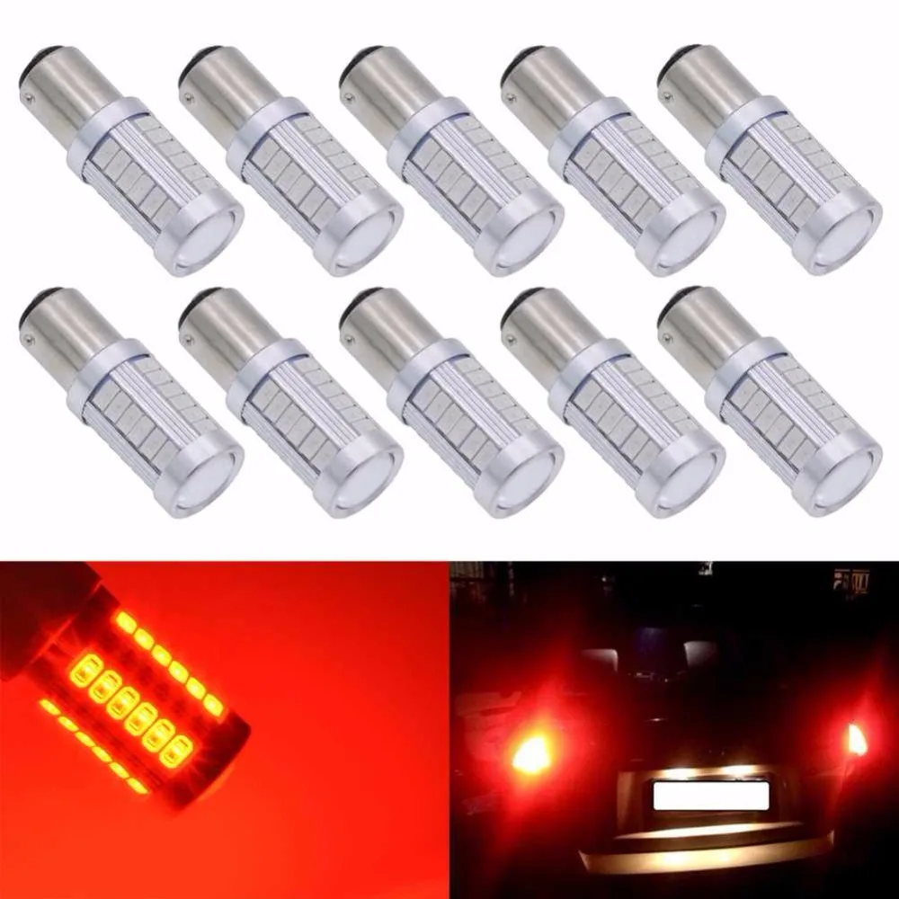 KATUR 10 шт. 1157 BAY15D Светодиодные лампы S25 двойной контакт авто Led для стоп сигналов DRL