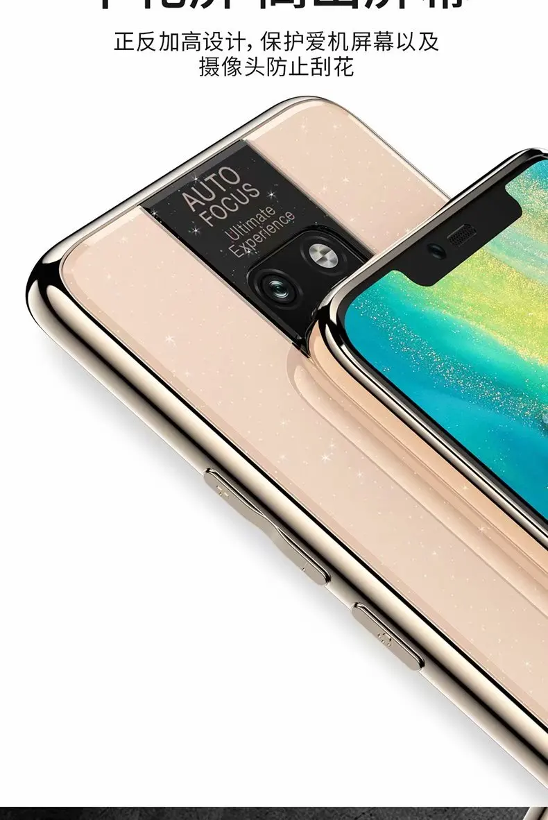 For Huawei Mate 20 Pro Case Luxury TPU edge+Hard PC Plexiglass Protective Back Cover for huawei mate 20pro mate20 shell | Мобильные