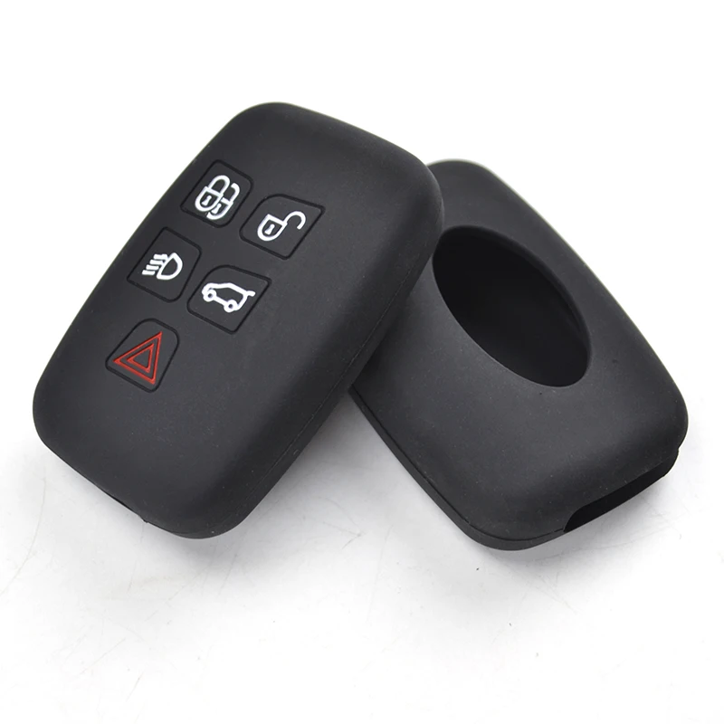 Силиконовый чехол для ключей Land Rover Range Sport Vogue Evoque Discovery 4 Freelander Keyless Fob Shell Holder