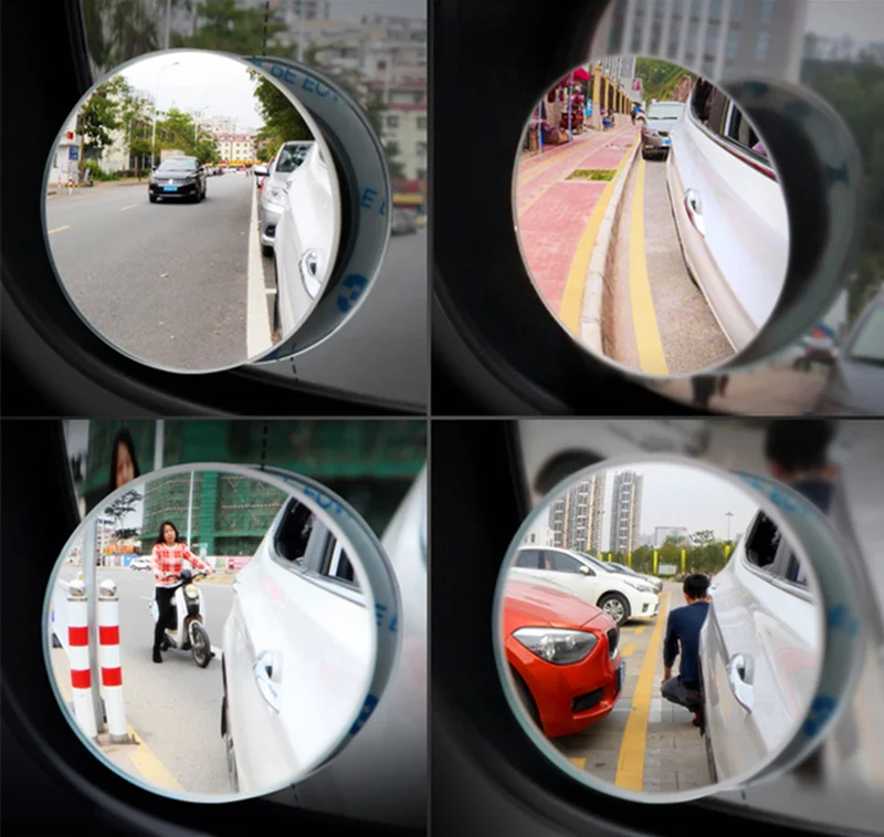 Универсальное автомобильное маленькое круглое зеркало заднего вида с углом