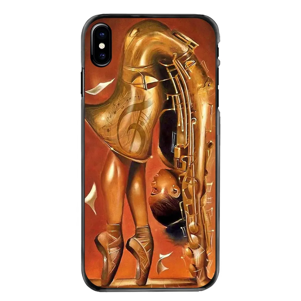 Saxophone SAX Music jazz symbols Art Poster For iPhone 4 4S 5 5S 5C SE 6 6S 7 8 Plus X XR XS Max iPod Touch Phone Bag Case |