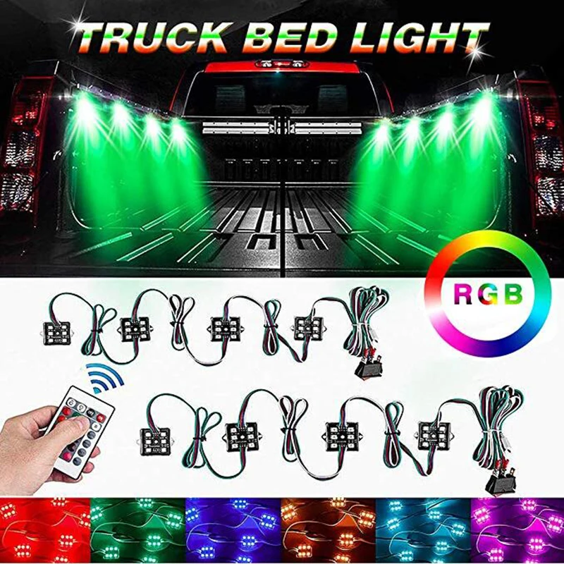 СВЕТОДИОДНЫЙ 8 шт 48 светодиодный RGB пикап кровать под средства ухода за кожей