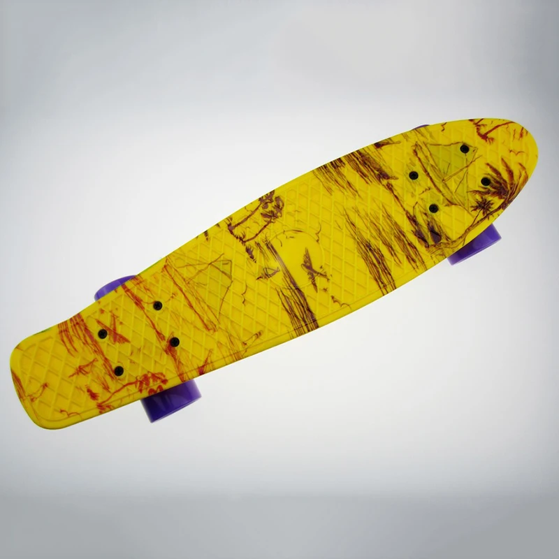 2019 New Children's scooter Space Graphic Printed Mini Cruiser Plastic Skateboard 22&quot X 6&quot Retro Longboard Skate Long Board CL30 |