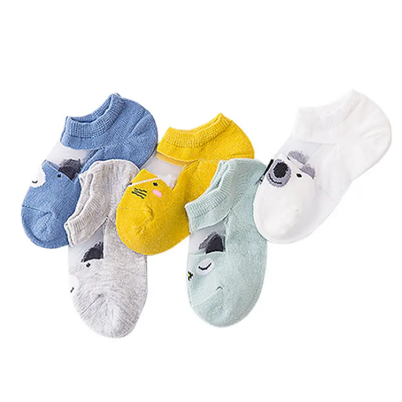 5 пара/лот Детские носки Летние тонкие сетчатые удобные дышащие для малышей
