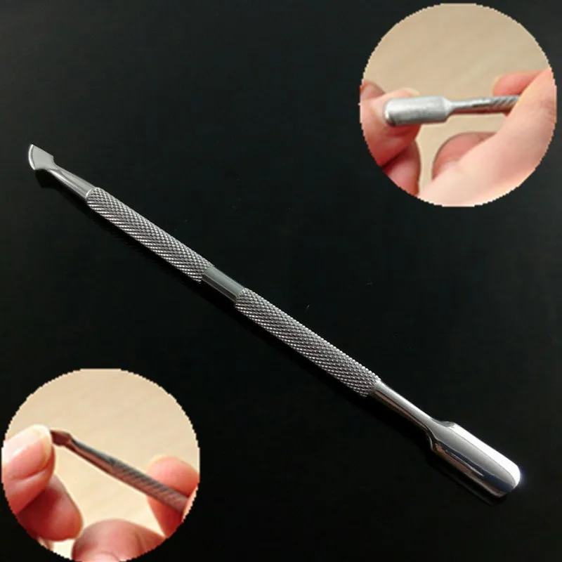 1 шт. инструменты для ногтей из нержавеющей стали кутикулы толкатель Очиститель