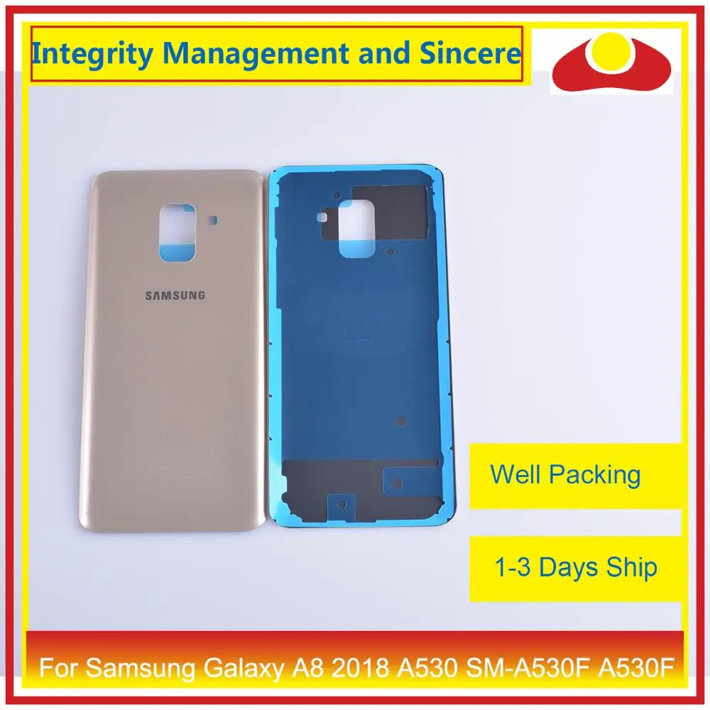 Задняя крышка батарейного отсека корпуса для Samsung Galaxy A8 2018 A530 SM A530F A530F|Корпусы и
