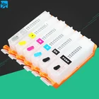 Картриджи Перезаправляемые для принтера canon MG7750, MG7751, MG7752, MG7753, PGI-570, PGI570, 6 шт., CLI-571, с чипами автоматического сброса