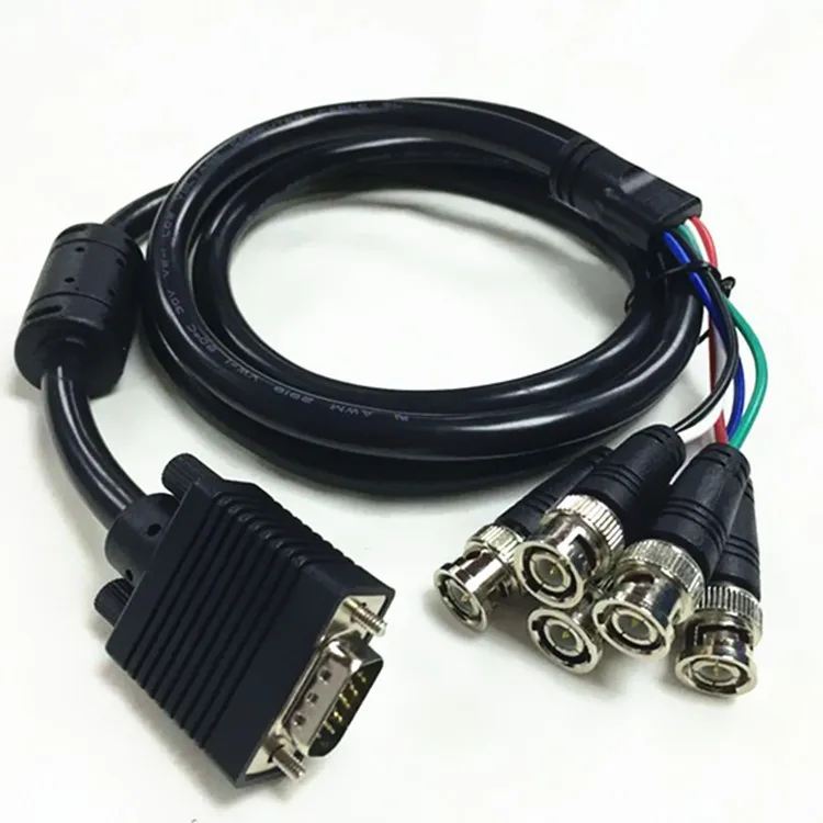 VGA до 5BNC RGB HV большой экран видео адаптер кабель 1 5 м 3 м|Кабели VGA| |