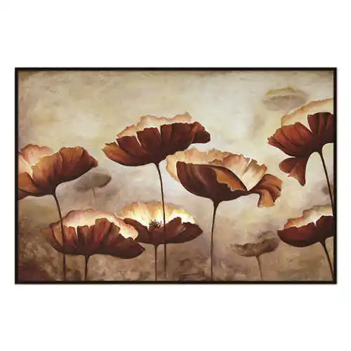 Современная Акварельная Минималистичная альпийская Орхидея цветы плакат печать