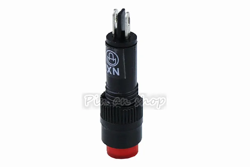 1 шт. NXD-215 8 мм 6V 12V 24V 36V 110V 220V AC DC Панель крепление неоновый Индикатор Пилот