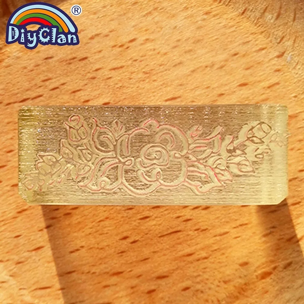 Acrylic DIY flower resin chapte handmade Resin soap stamp chapter mini diy patterns Z0035HZ | Дом и сад