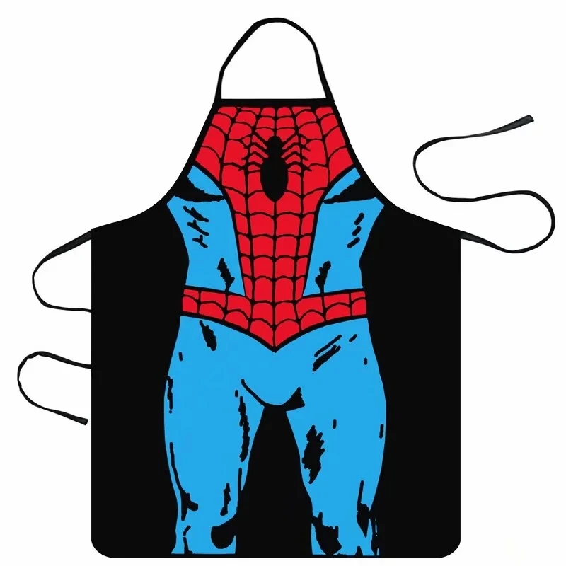 Утепленные Кухонные фартуки с уникальным цифровым забавным принтом super hero фартук обед вечерние Пособия по кулинарии фартук для взрослых кухни передник