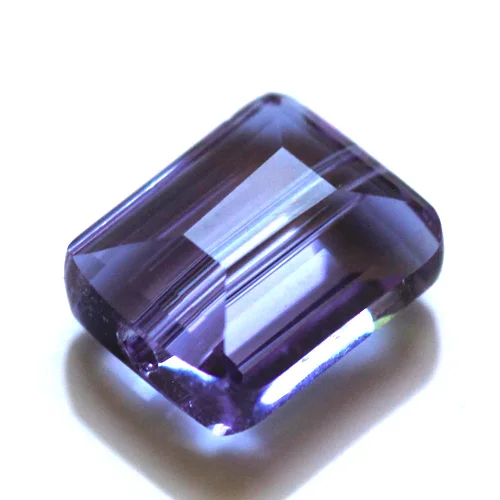 lt violet 50pcs 12 X 10 мм замечательные квадратных бусины с спайсер ювелирные изделия DIY- стекло создать свой стиль DIY - Цвет: lt violet 50pcs