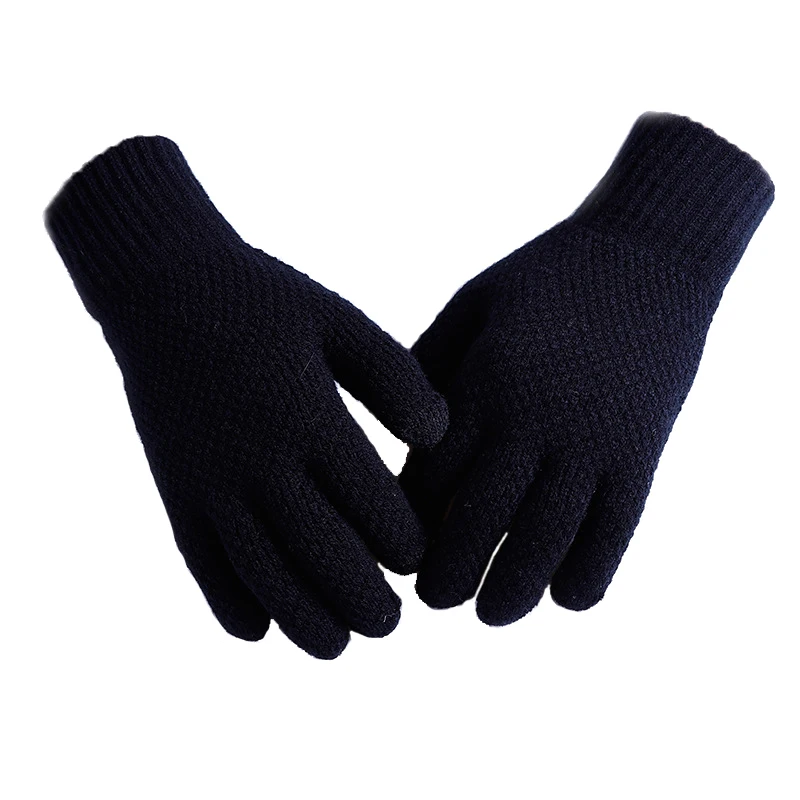 Зимние осенние мужские трикотажные перчатки сенсорный экран высокого качества