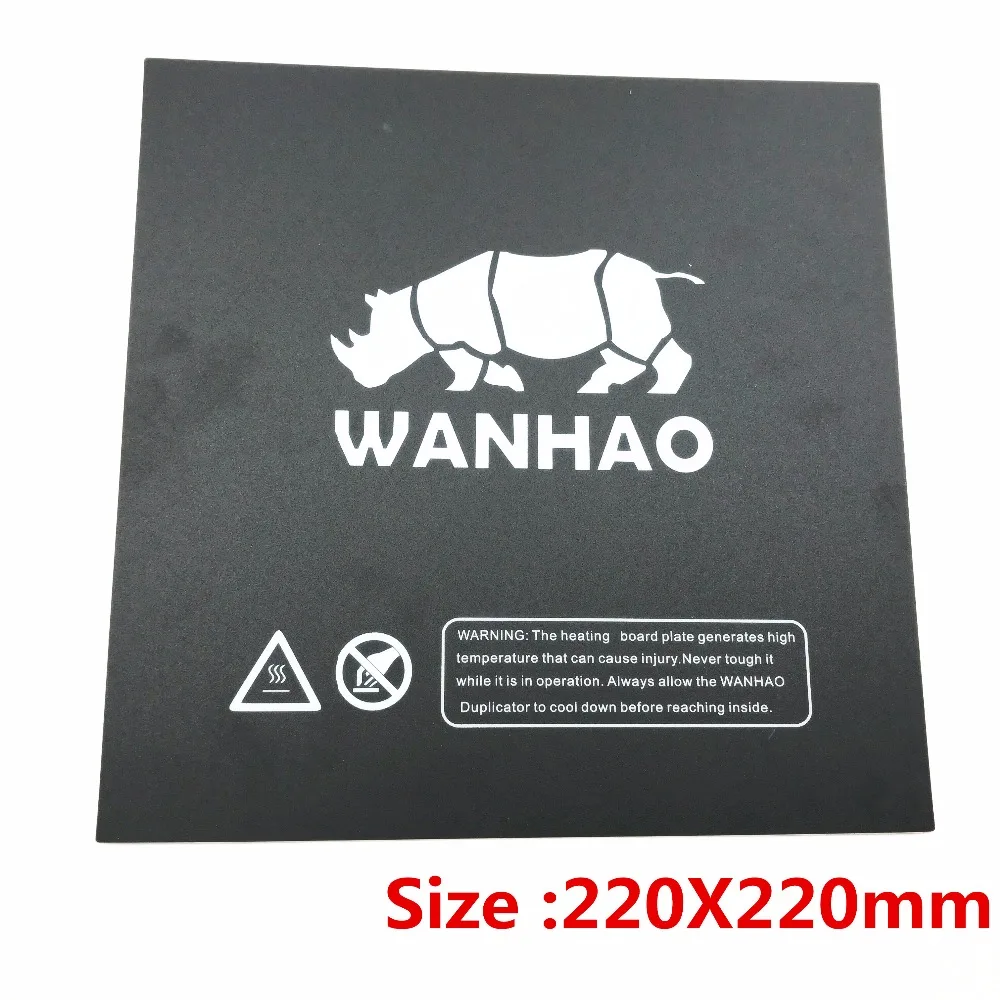

1pc 220/214/200mm black Heated bed For Wanhao i3 Anet A8 A6 3D Printer Sticker Build Sheet build plate tape with 3M Backing