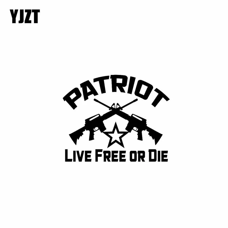 YJZT 15 см * 12 2 Виниловая наклейка Molon Labe забавная Автомобильная PATRIOT LIVE FREE или DIE