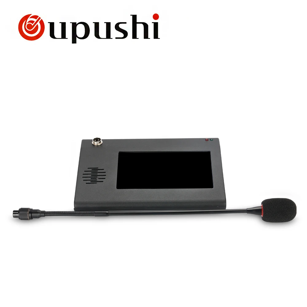 Oupushi IP63 IP сеть Ранняя Радио микрофон кампус цифровая система вещания