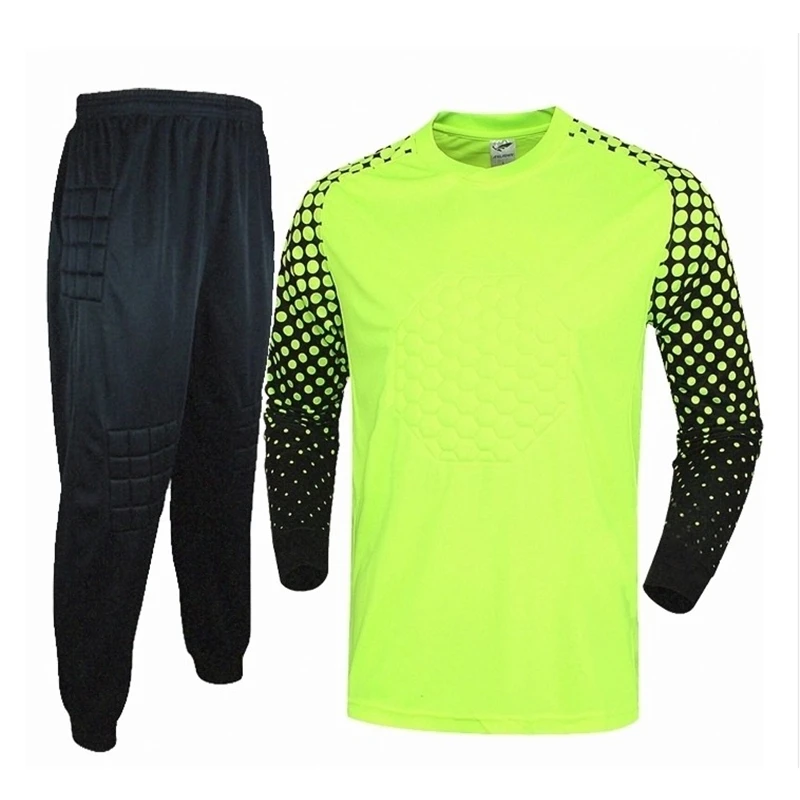 Мужской спортивный тренировочный костюм goalkeeper из джерси с губкой и длинным