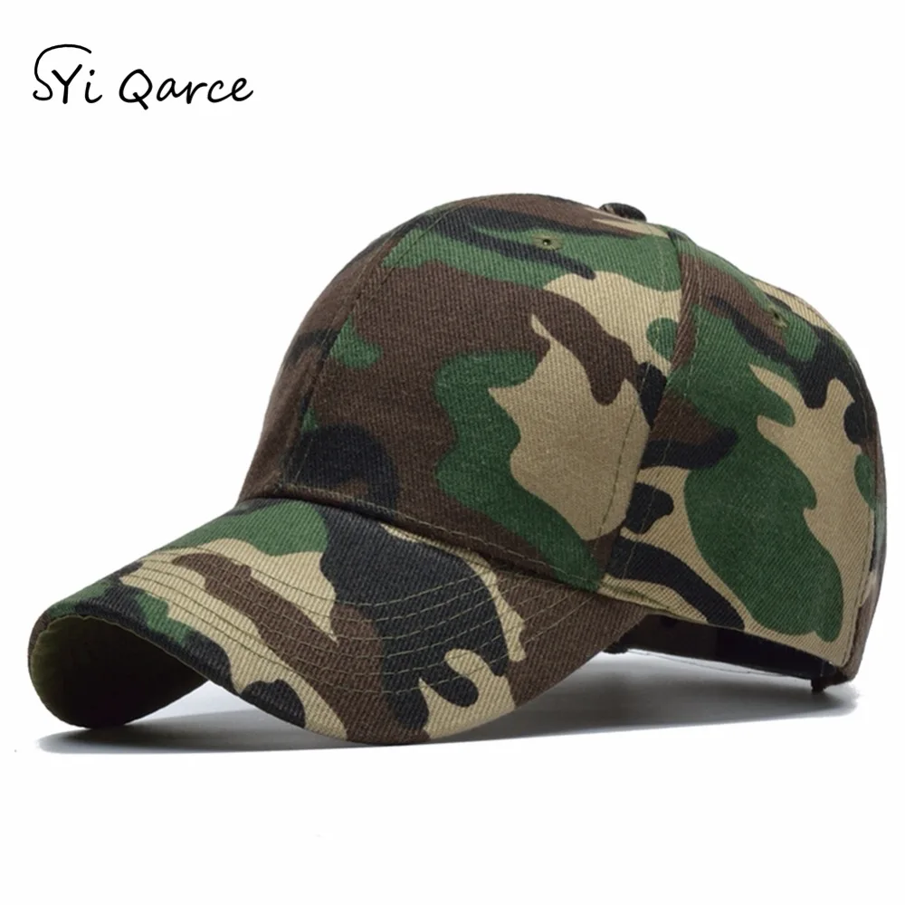 Snapback Кепка SYi Qarce камуфляжная бейсболка высокого качества на весну осень лето для