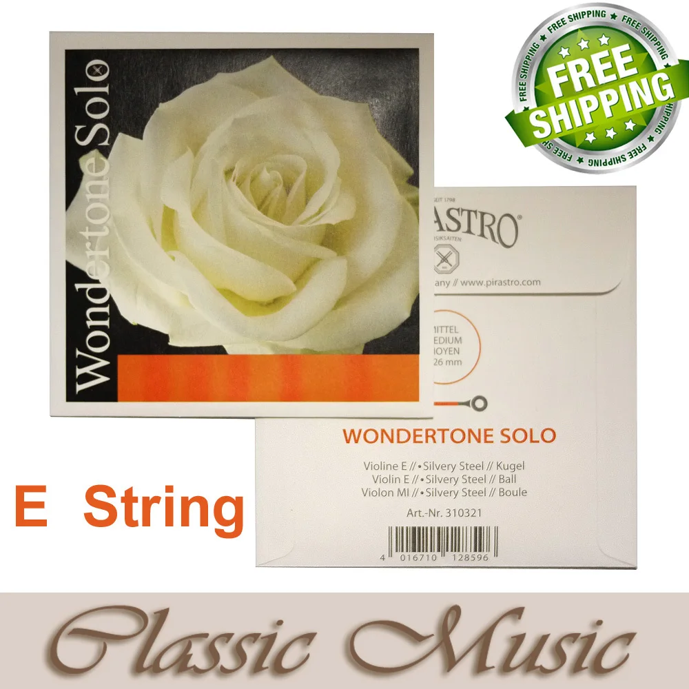 

Сделано в Германии, одиночная скрипка Pirastro wondertone, струна E (310321), шаровой конец, только E Sting, Бесплатная доставка!