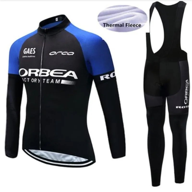 2018 ORBEA Велосипедная Форма Зима теплоизолирующего флиса Мужская Велоспорт Майки