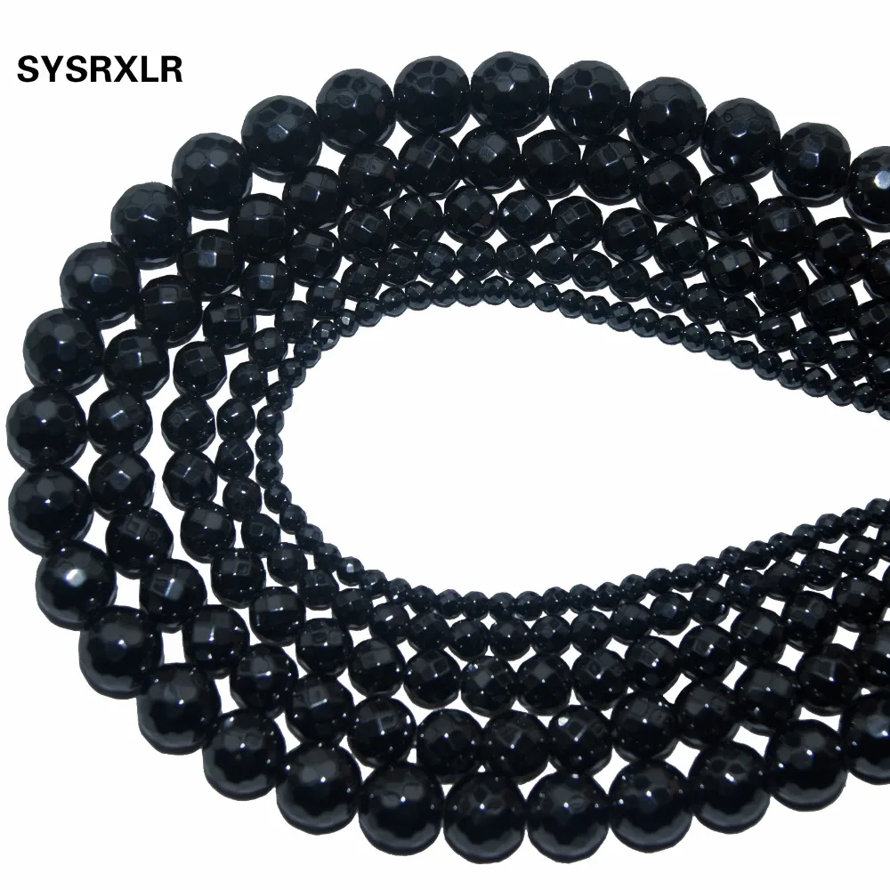 Оптовая продажа бусины из натурального черного гематита искусственный каменный