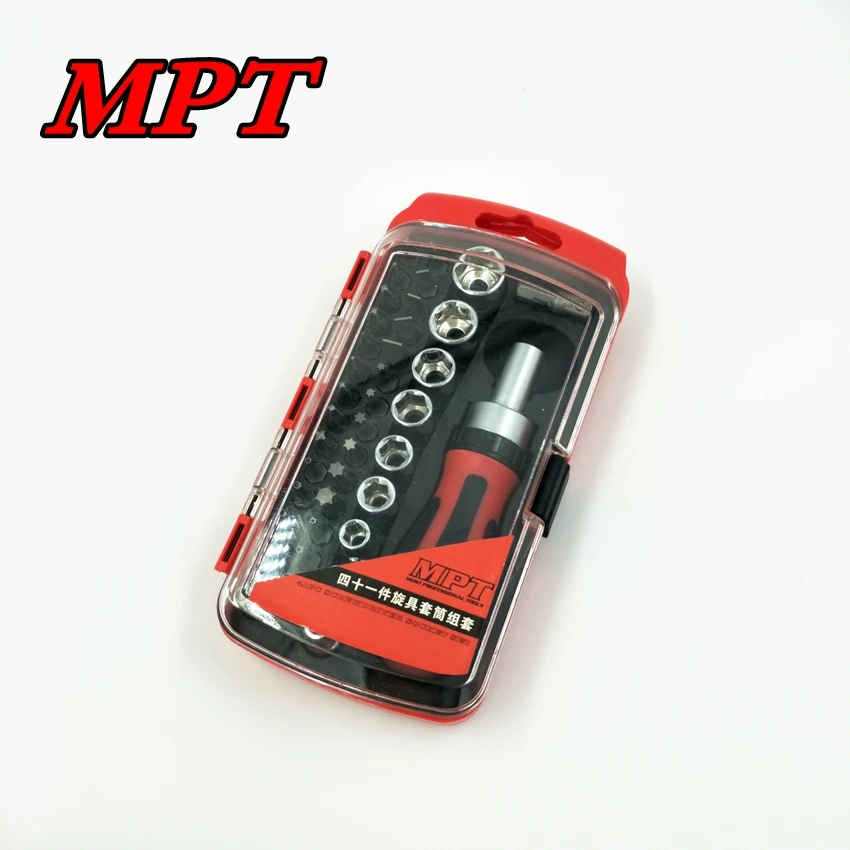 Набор отверток с храповым механизмом 41 шт.