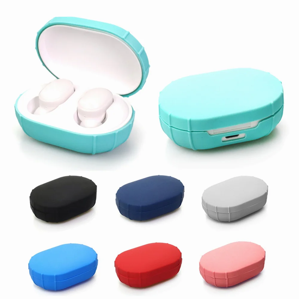 Силиконовый чехол для Xiaomi Mi AirDots Молодежная версия беспроводные Bluetooth наушники TWS