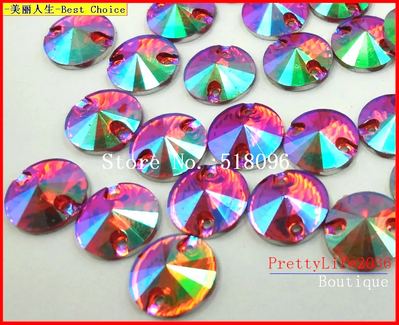 Здравствуйте! Украшения! Камни и кристаллы круглые красные AB цвета 12 мм бусины