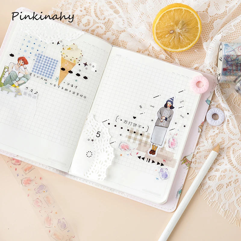 Декоративные Kawaii граффити васи лента прозрачная клубника японские бумажные