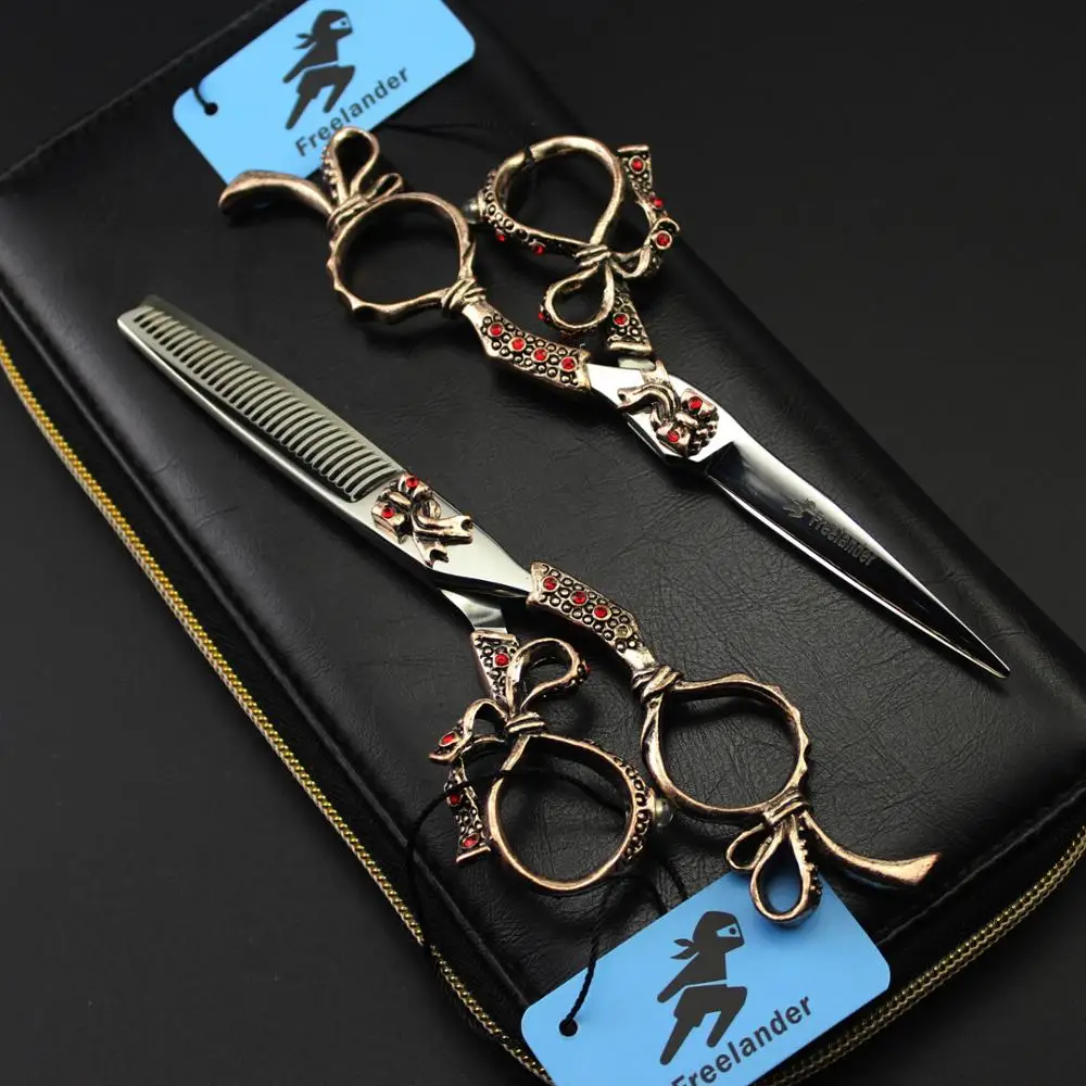 

Salon Professional Barber Hair Cutting Regular / Thinning Scissors Shears Hairdressing Retro hairdressing scissors